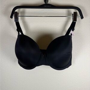 Victoria Secret Black Smooth Cup Push Up Padded Bra 34DDD NEW